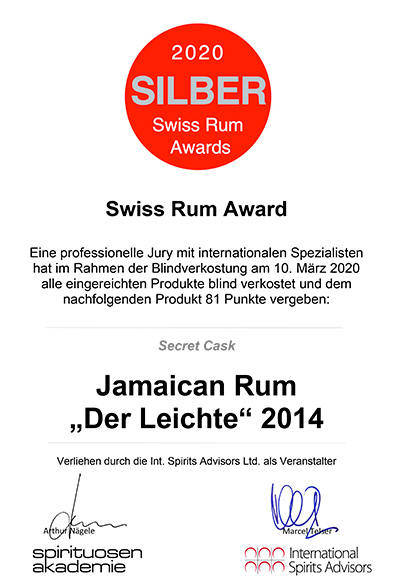 Swiss Rum Award 2020